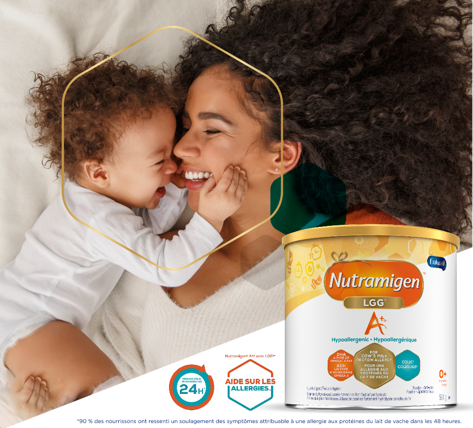 Nutramigen LGG pour aider aux allergies et réduire les coliques en 24 heures