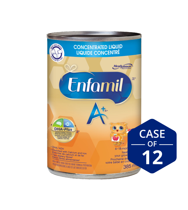 Enfamil A+ 2 Infant Formula, Concentrated Liquid, 385mL, 12 cans